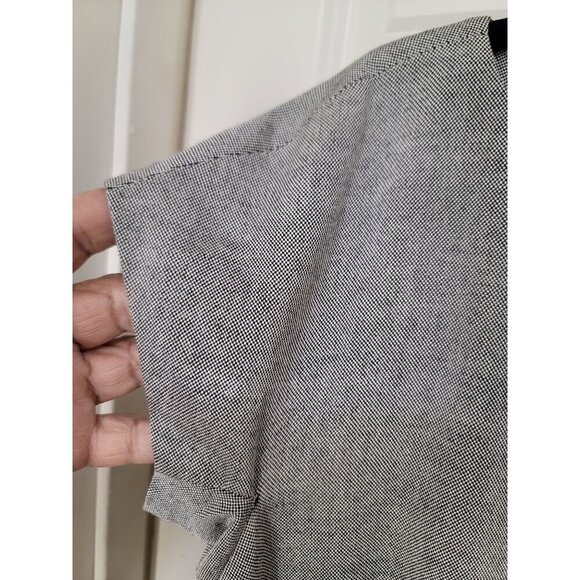 Vintage TOCCA Grey ,Black & White Checkered Accent Cap Sleeves & Back Zipper M C - Picture 10 of 13